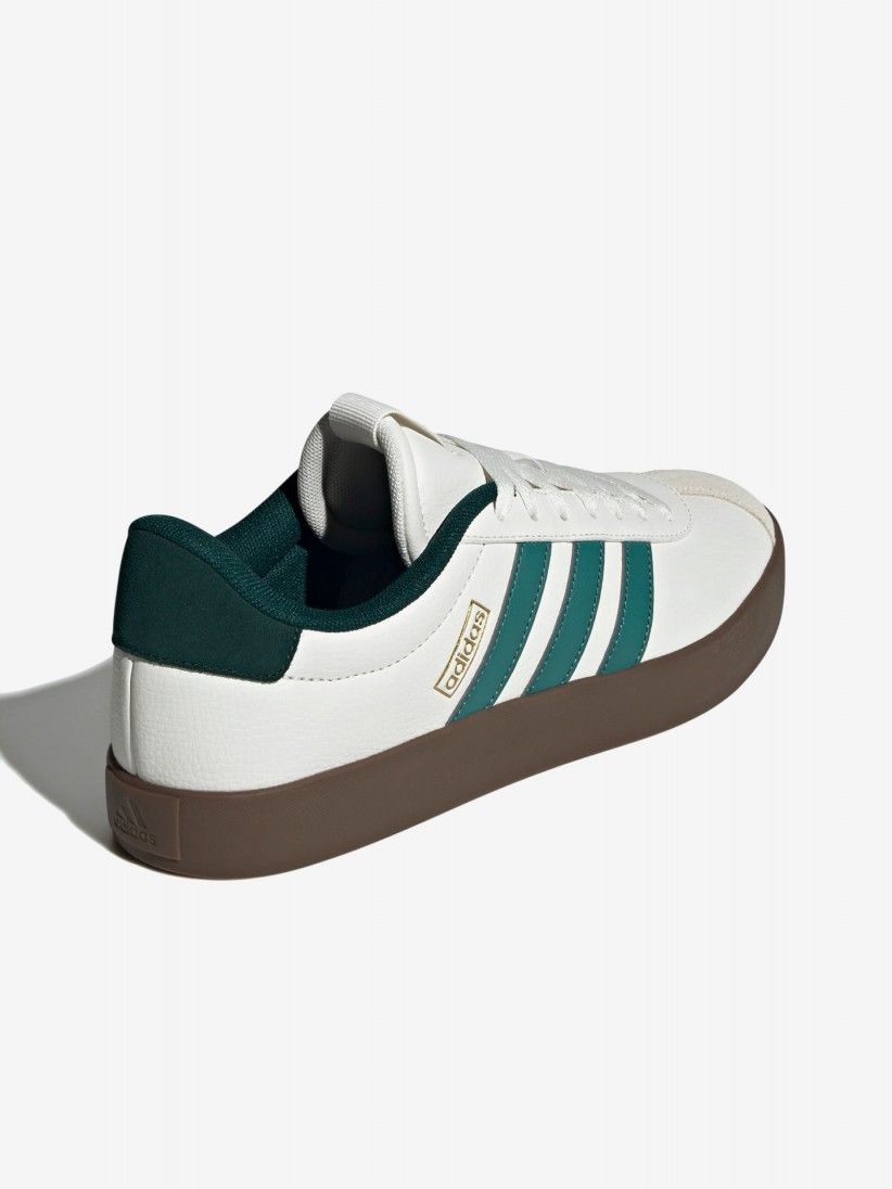 Adidas VL Court 3.0 White and Green Sneakers