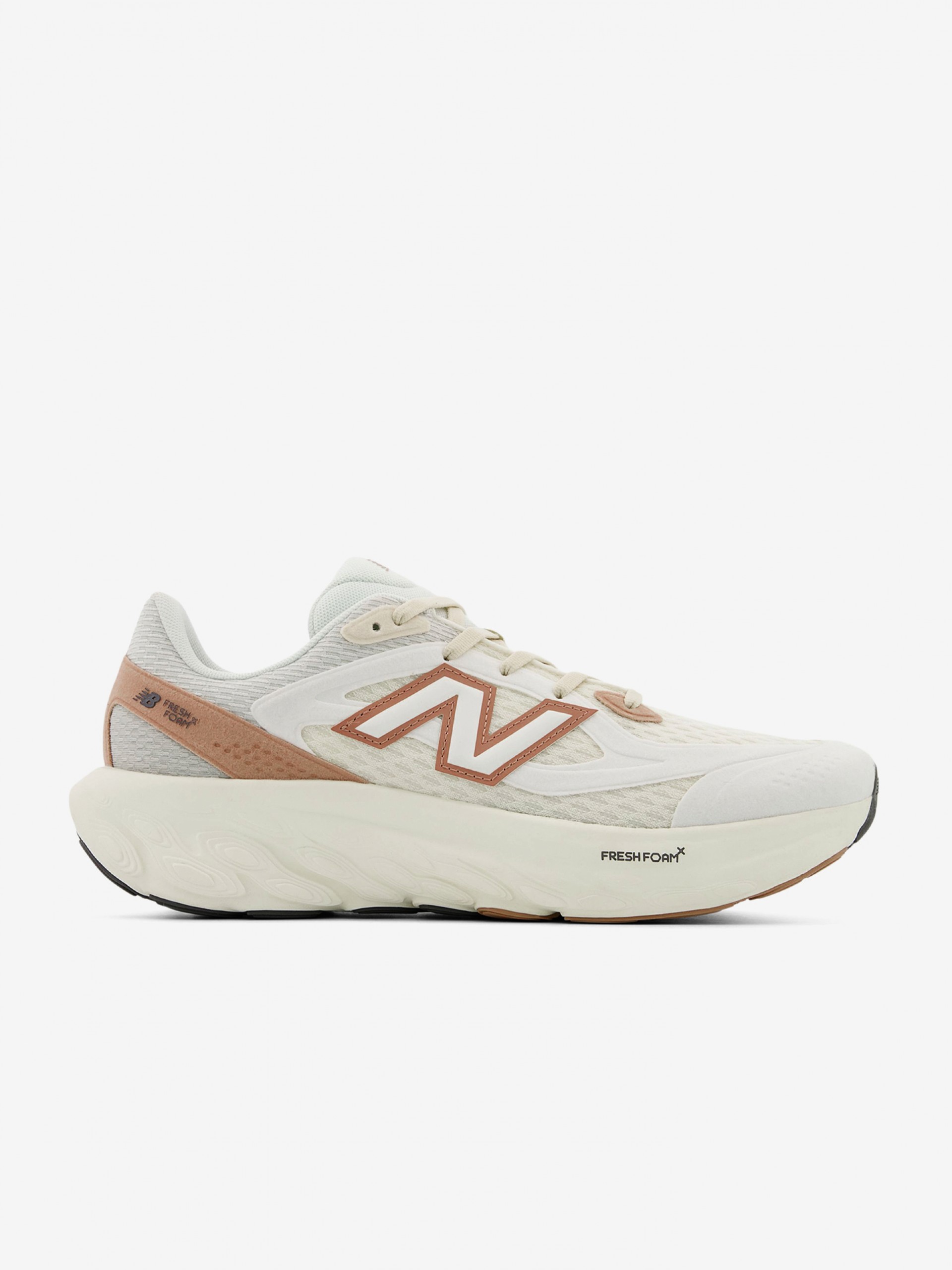 Sapatilhas New Balance Fresh Foam Trainer Bege e Brancas Para Mulher