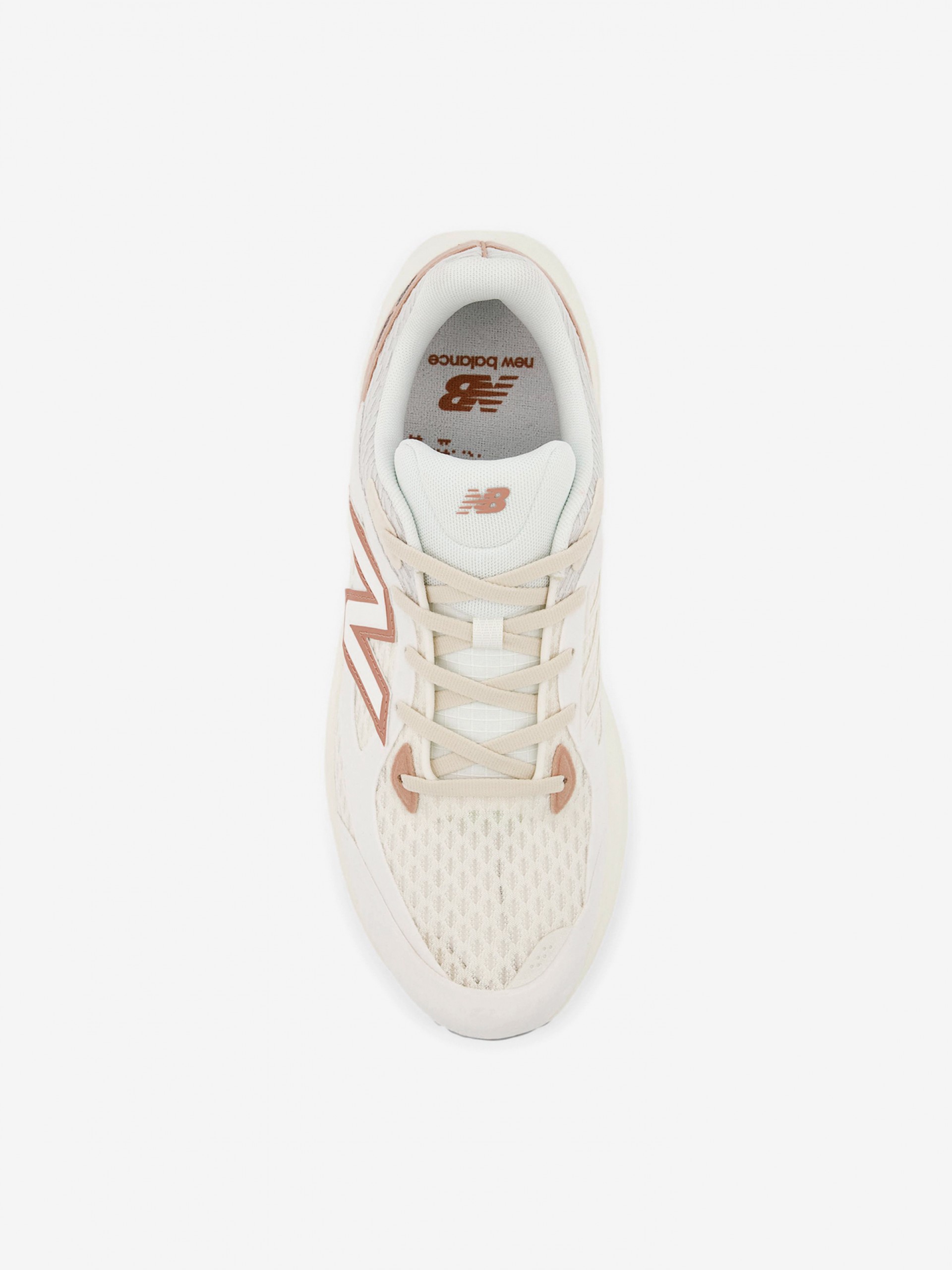 Sapatilhas New Balance Fresh Foam Trainer Bege e Brancas Para Mulher