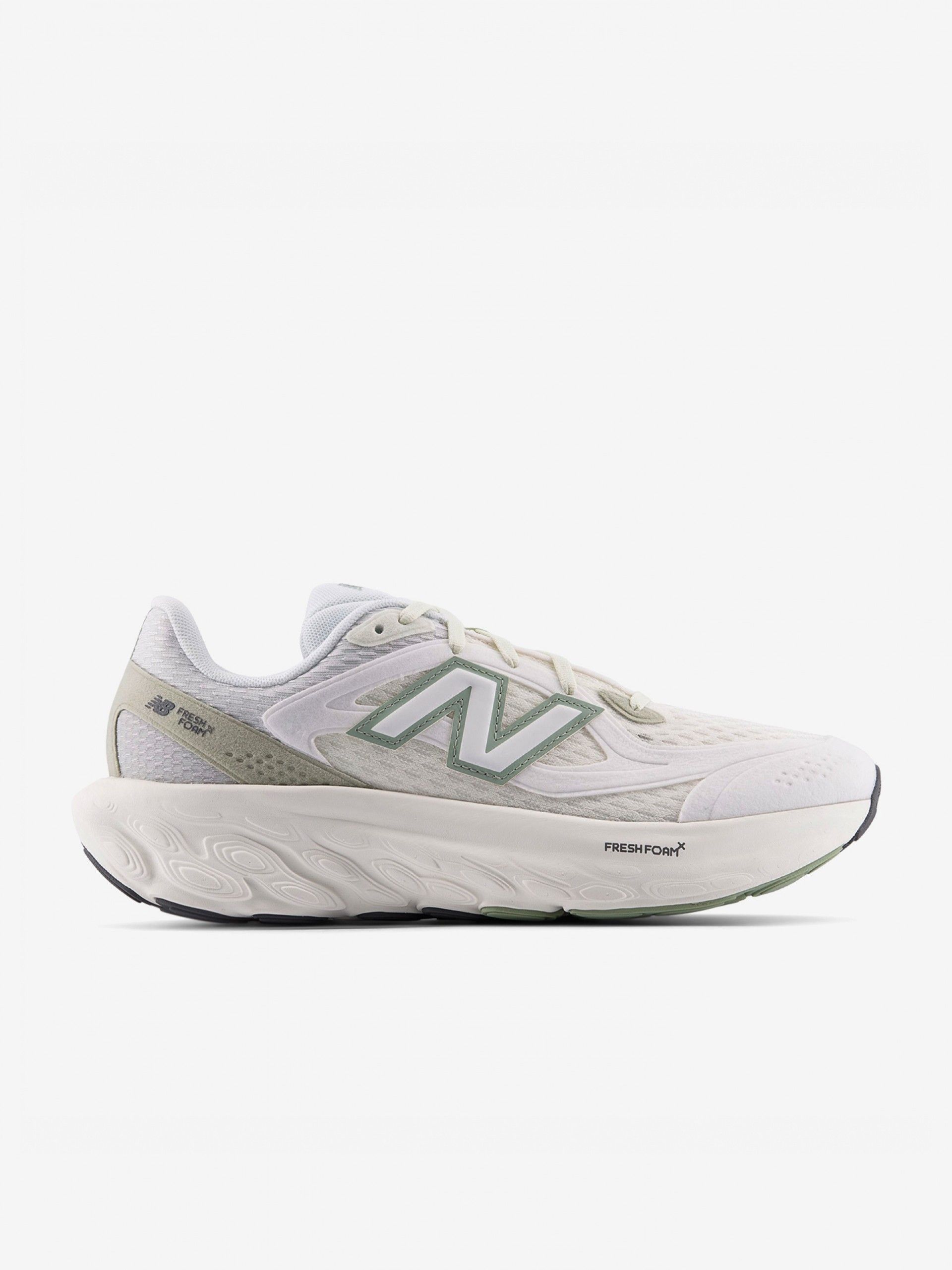Sapatilhas New Balance Fresh Foam Trainer Brancas e Verdes Para Mulher