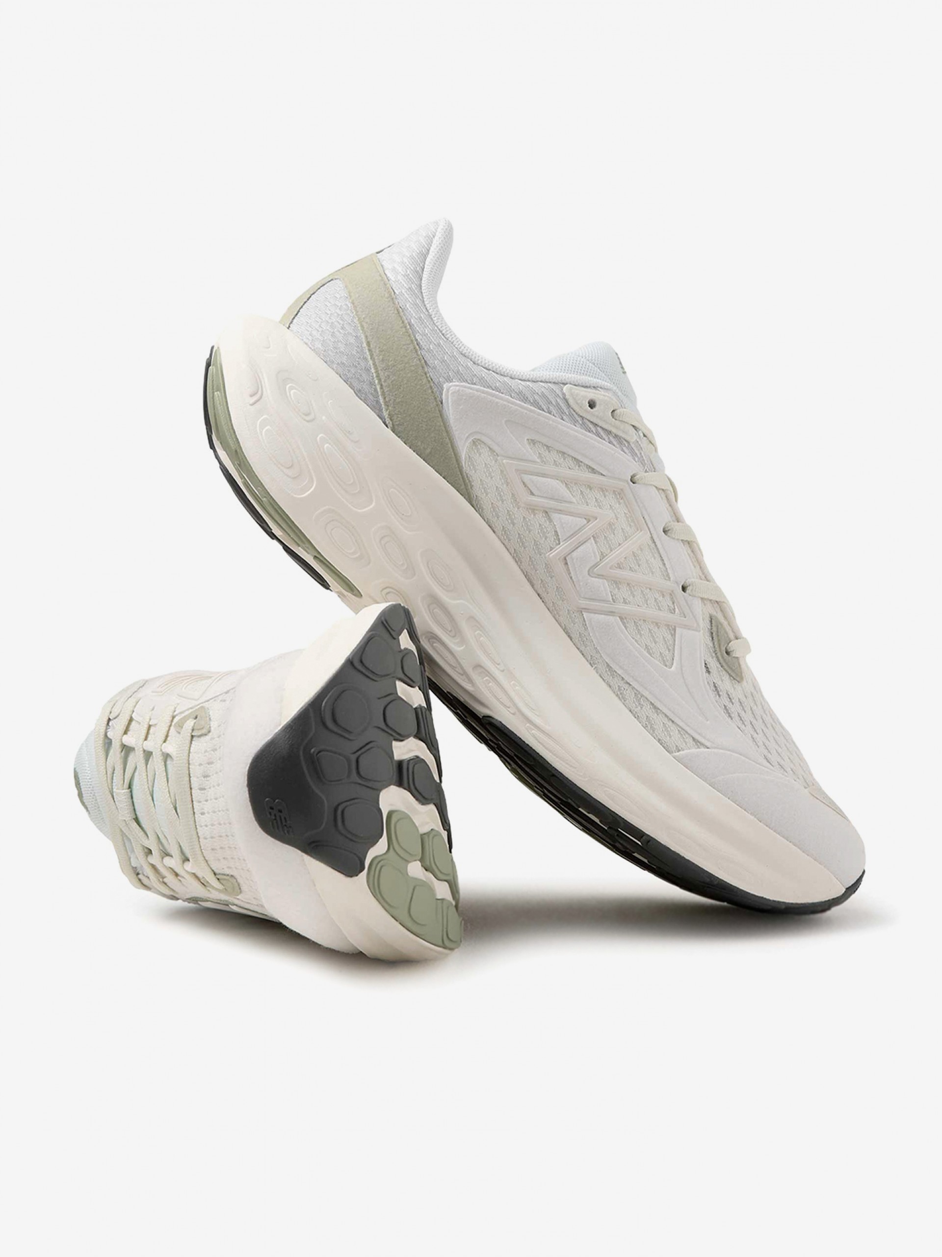 Sapatilhas New Balance Fresh Foam Trainer Brancas e Verdes Para Mulher