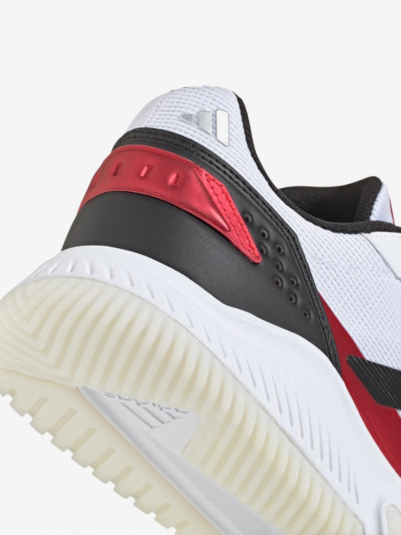 Sapatilhas Adidas Courtquick Padel M Brancas e Vermelhas