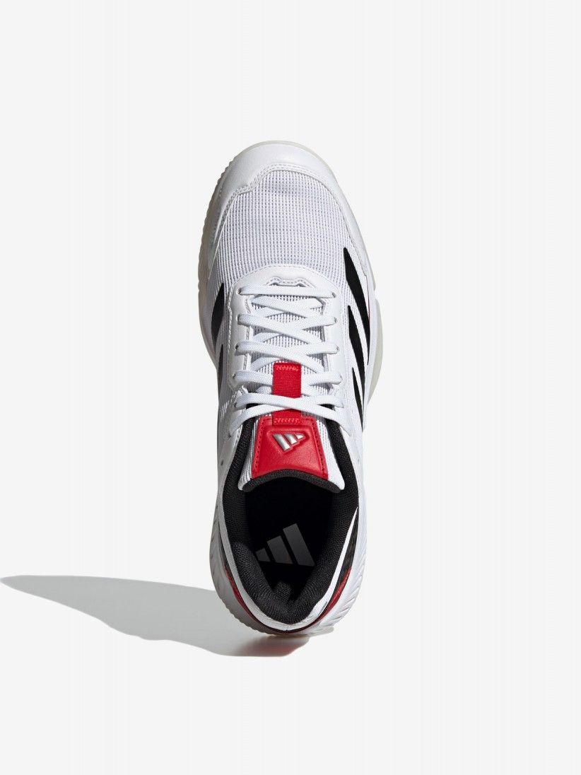 Sapatilhas Adidas Courtquick Padel M Brancas e Vermelhas