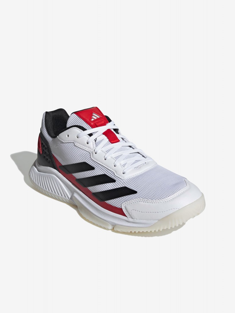 Sapatilhas Adidas Courtquick Padel M Brancas e Vermelhas