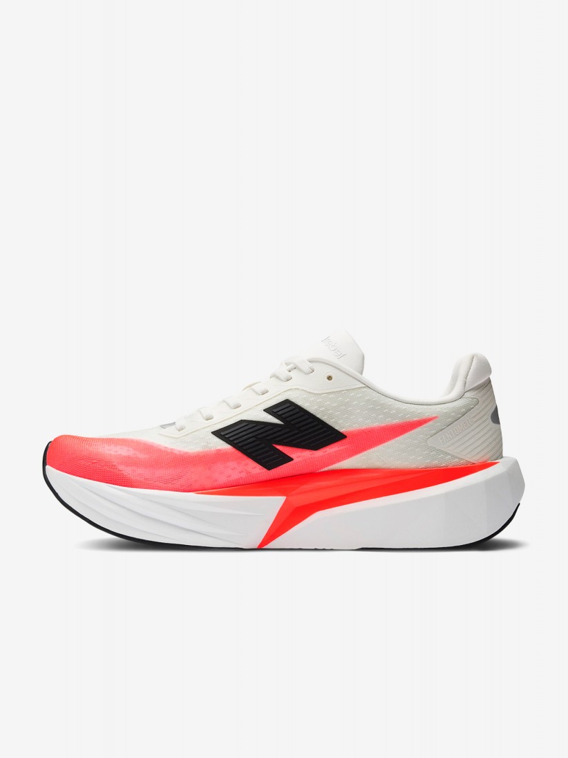 New Balance FuelCell Rebel v5 Salmon and White Trainers For Men