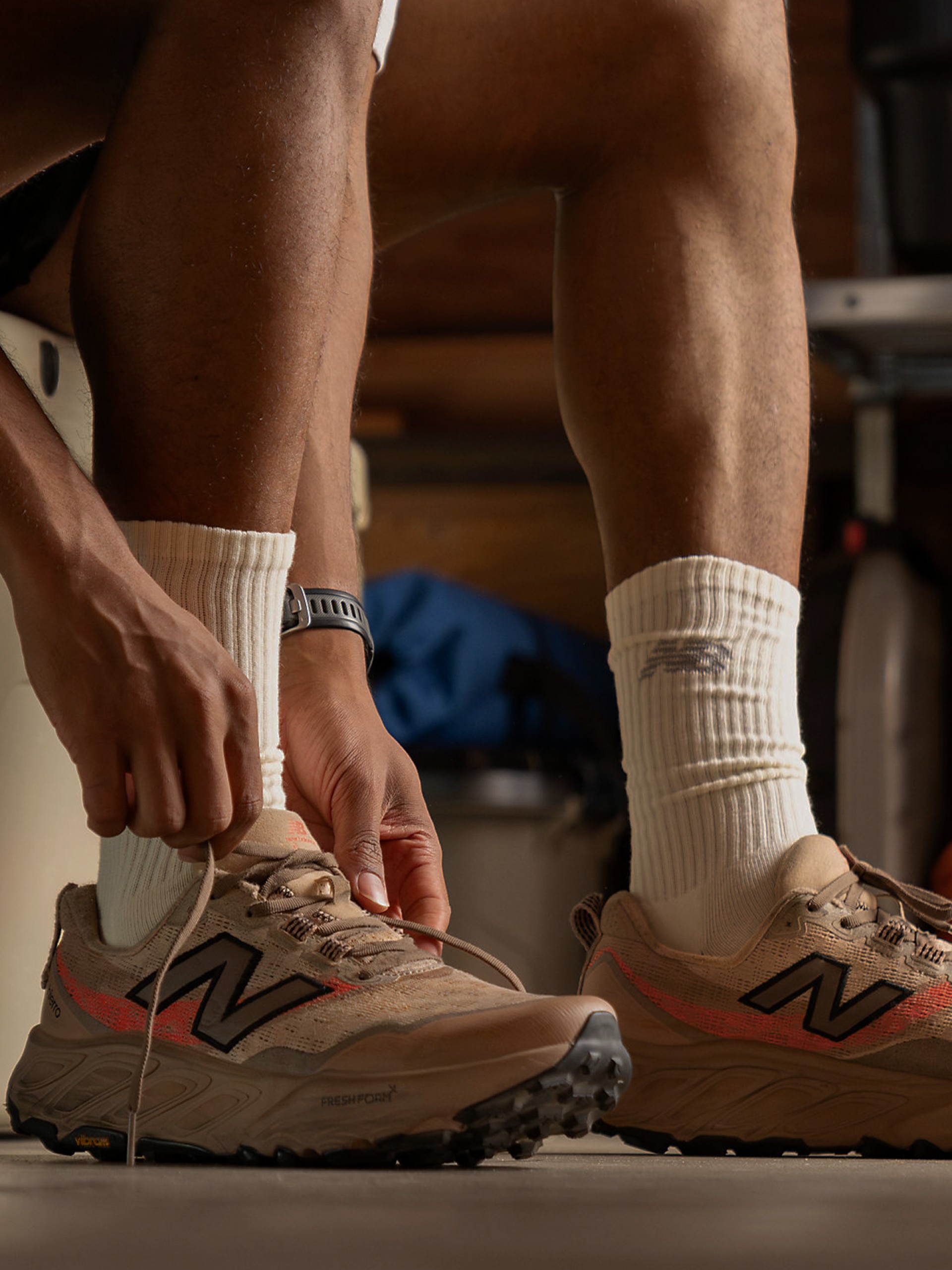 New Balance Fresh Foam X Hierro v9 Camel Trainers For Men