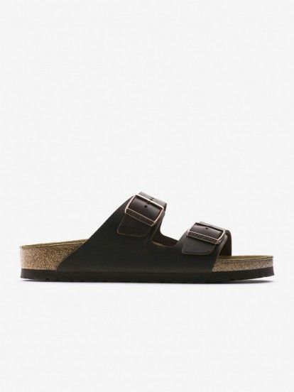 Chinelos Birkenstock Arizona Oiled Leather Castanhos