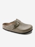 Chinelos Birkenstock Boston Oiled Leather Bege