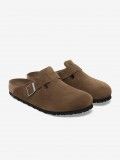 Chanclas Birkenstock Boston Soft Footbed Gamuza Marrones Chanclas Birkenstock Boston Soft Footbed Gamuza Marrones