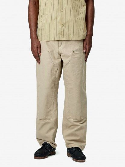Carhartt WIP Double Knee Beige Trousers