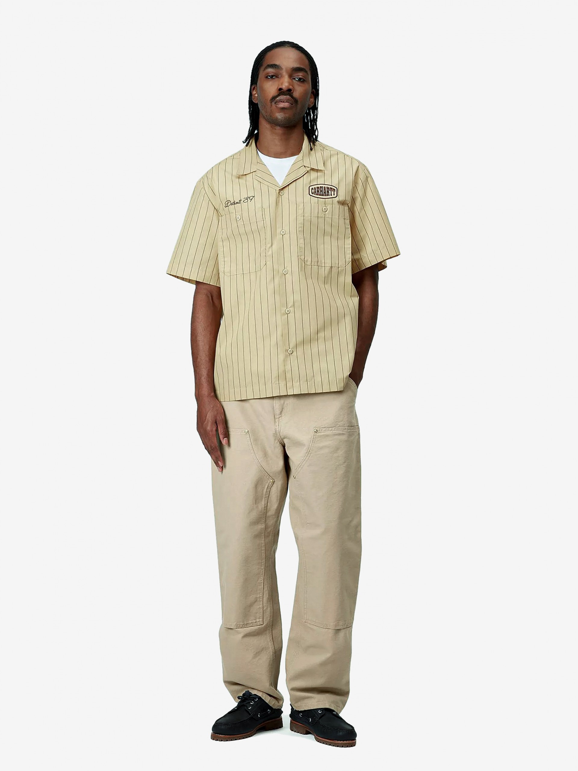 Calças Carhartt WIP Double Knee Bege