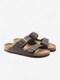 Birkenstock Arizona Birko-Flor Brown Slides