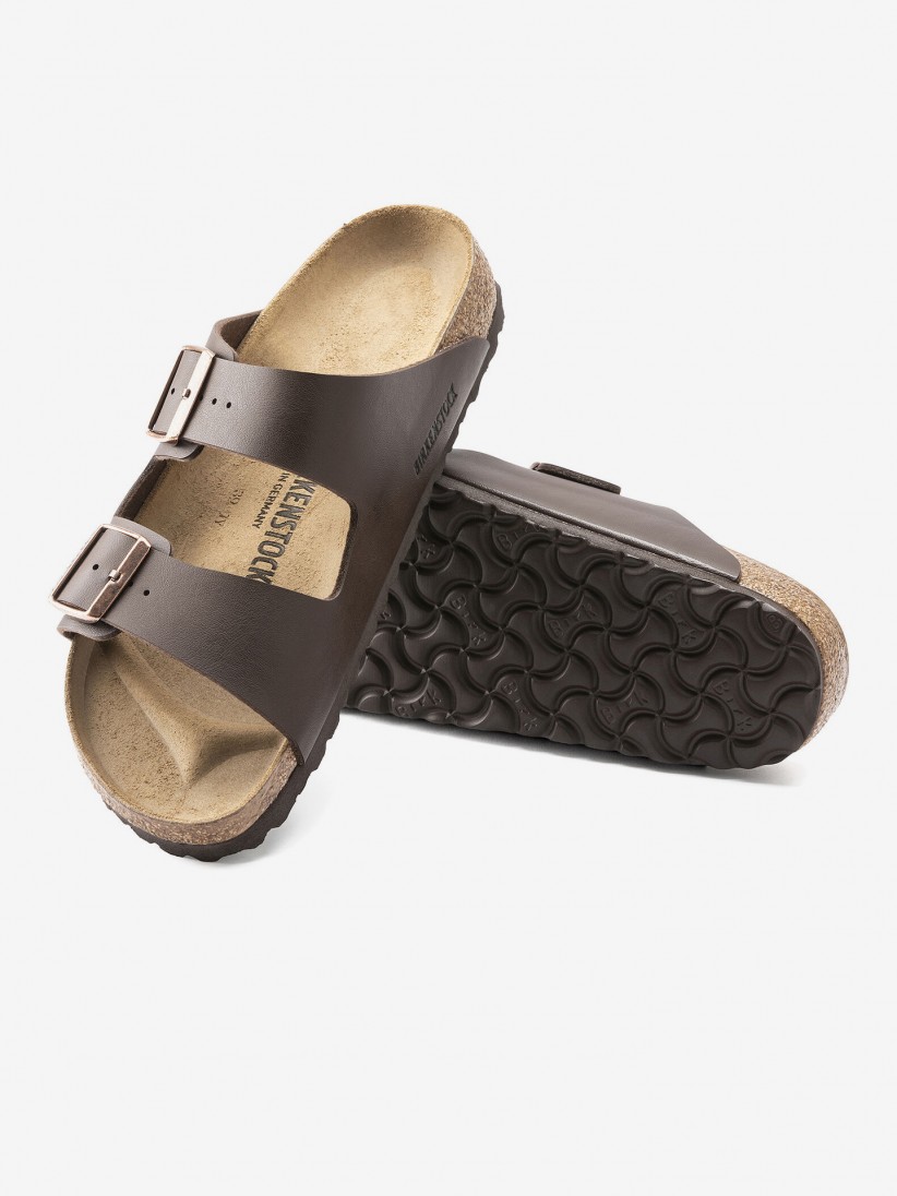 Birkenstock Arizona Birko-Flor Brown Slides