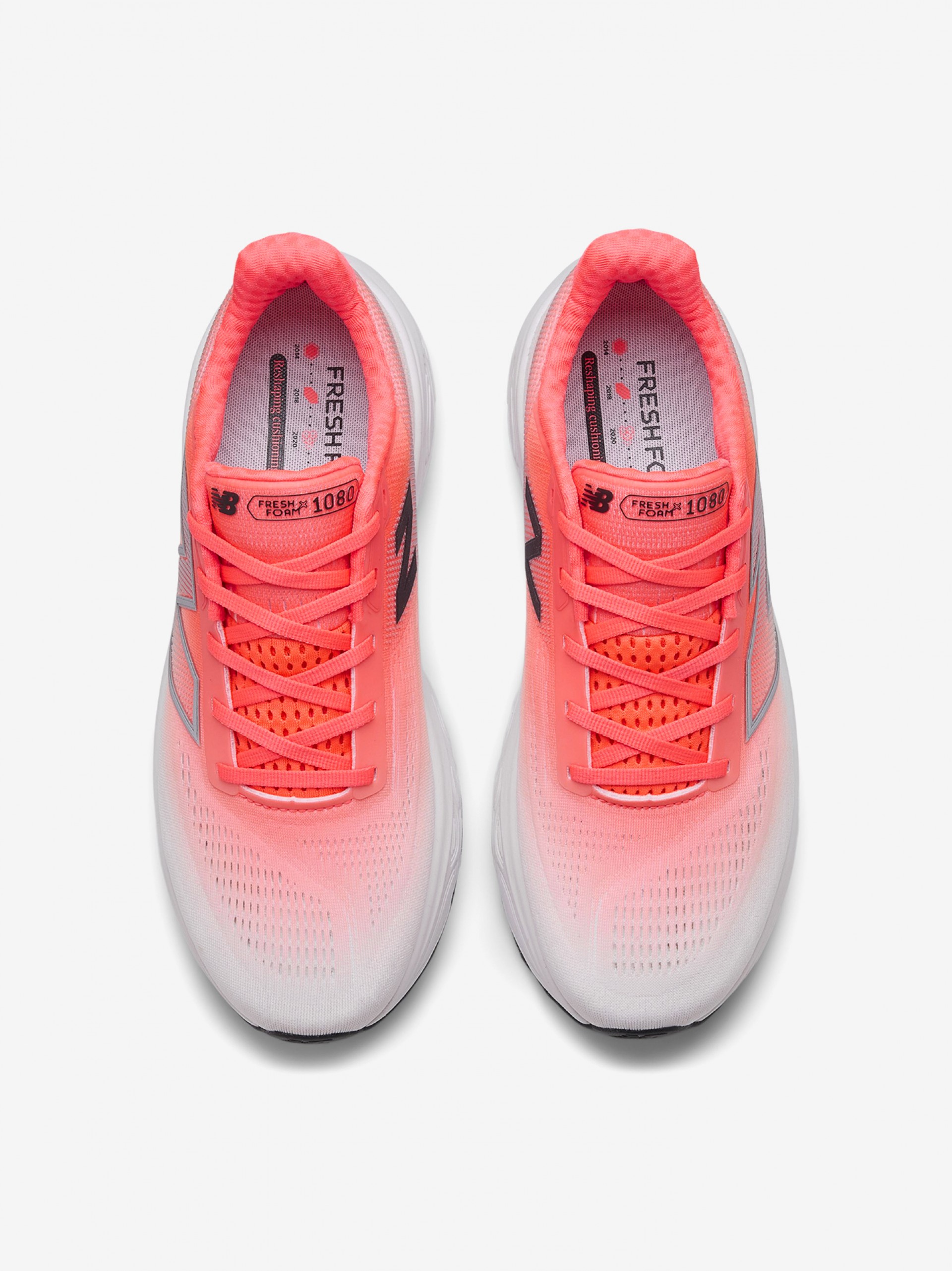 New Balance Fresh Foam X 1080 v14 Salmon and White Trainers For Men