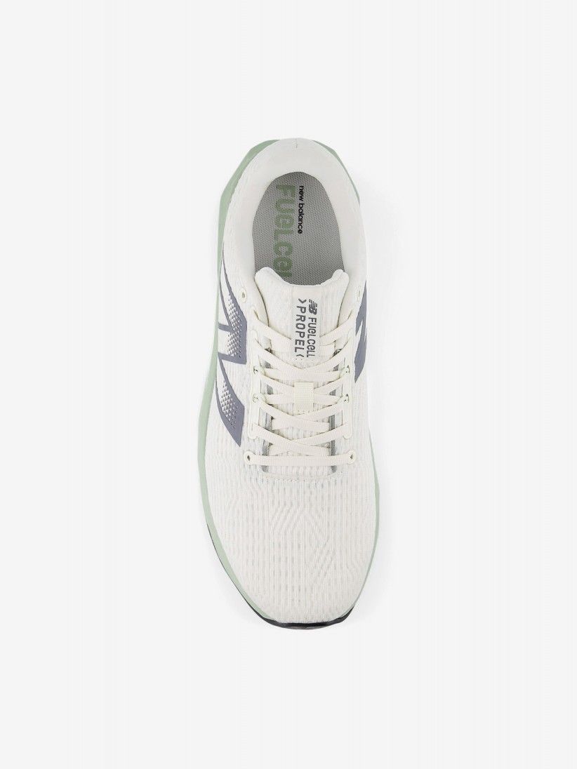 Zapatillas de Running New Balance Fuelcell Propel v5 Beige y Verdes Para Hombre