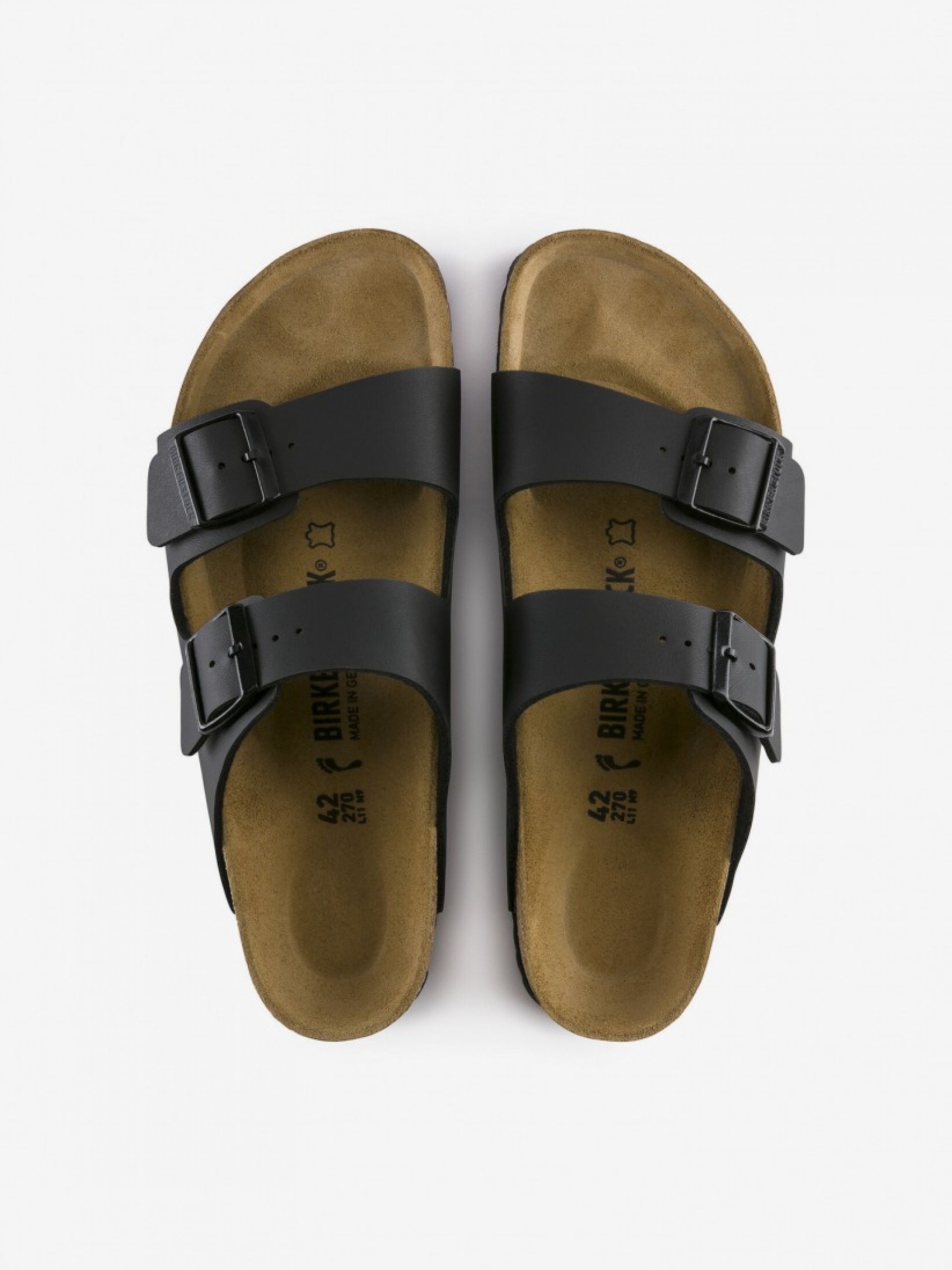 Chinelos Birkenstock Arizona Birko-Flor Pretos