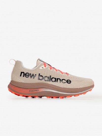 New Balance Fuelcell Supercomp Trail Camel and Salmon Running Trainers For Men