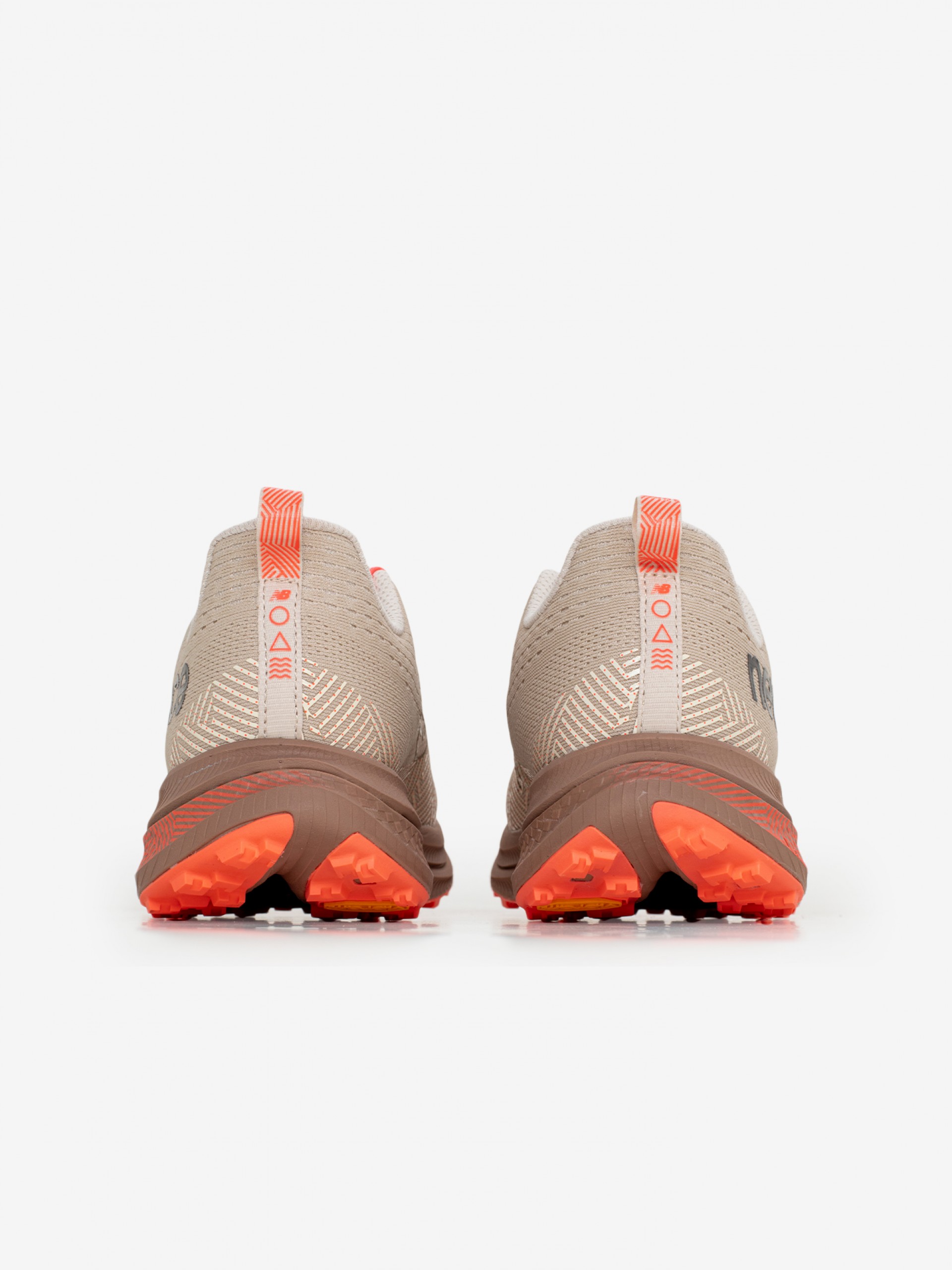 New Balance Fuelcell Supercomp Trail Camel and Salmon Running Trainers For Men