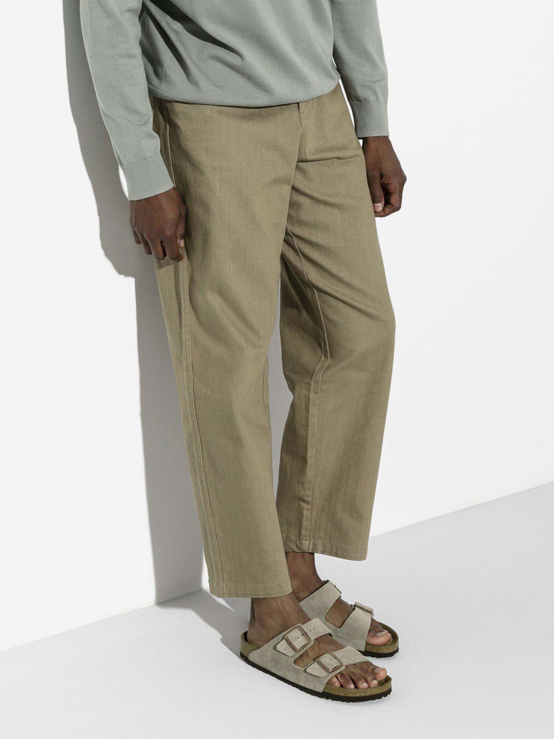 Birkenstock Arizona Soft Footbed Suede Grey Slides