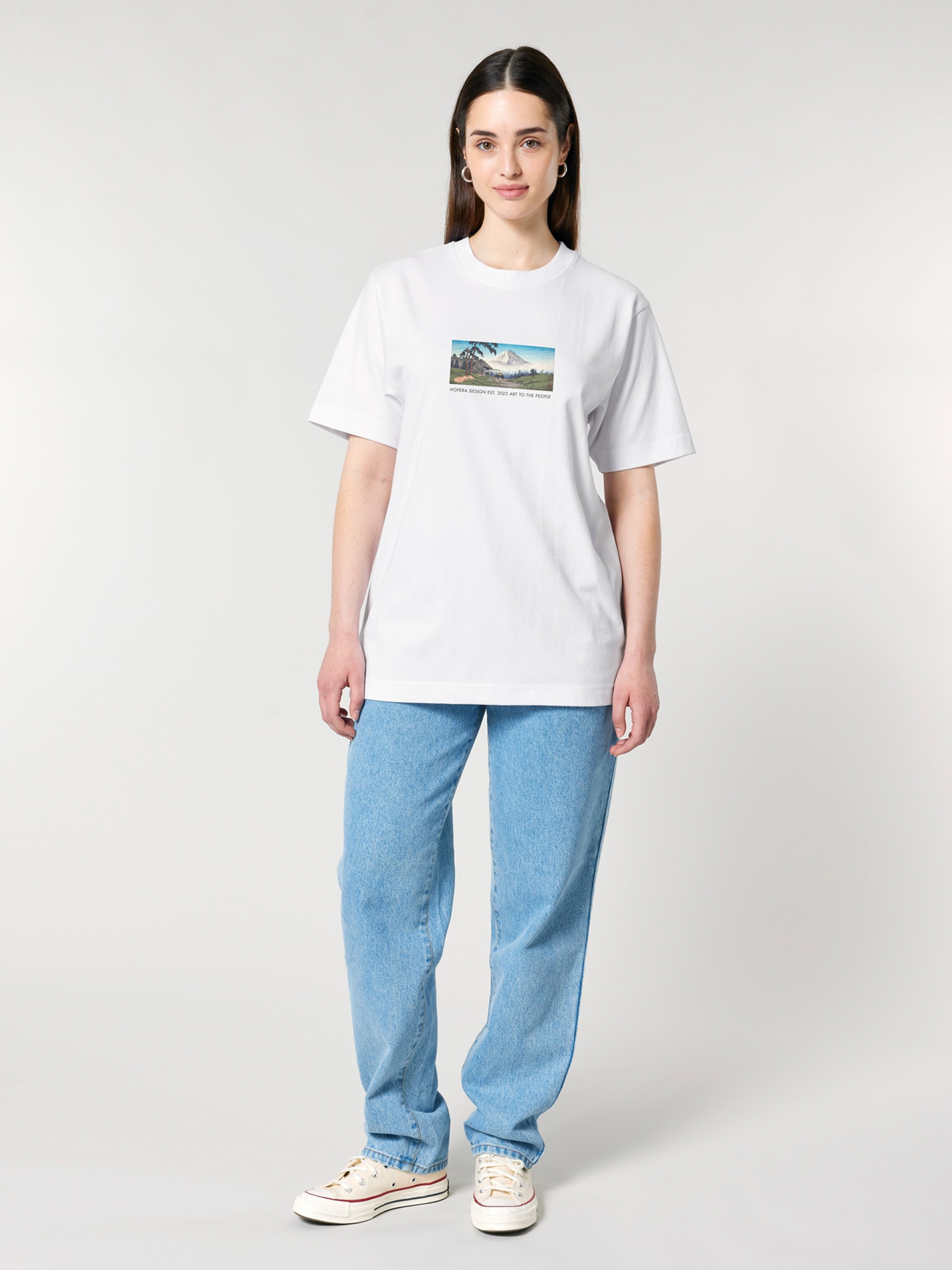 T-shirt Hopera Design Japan 25 Branca