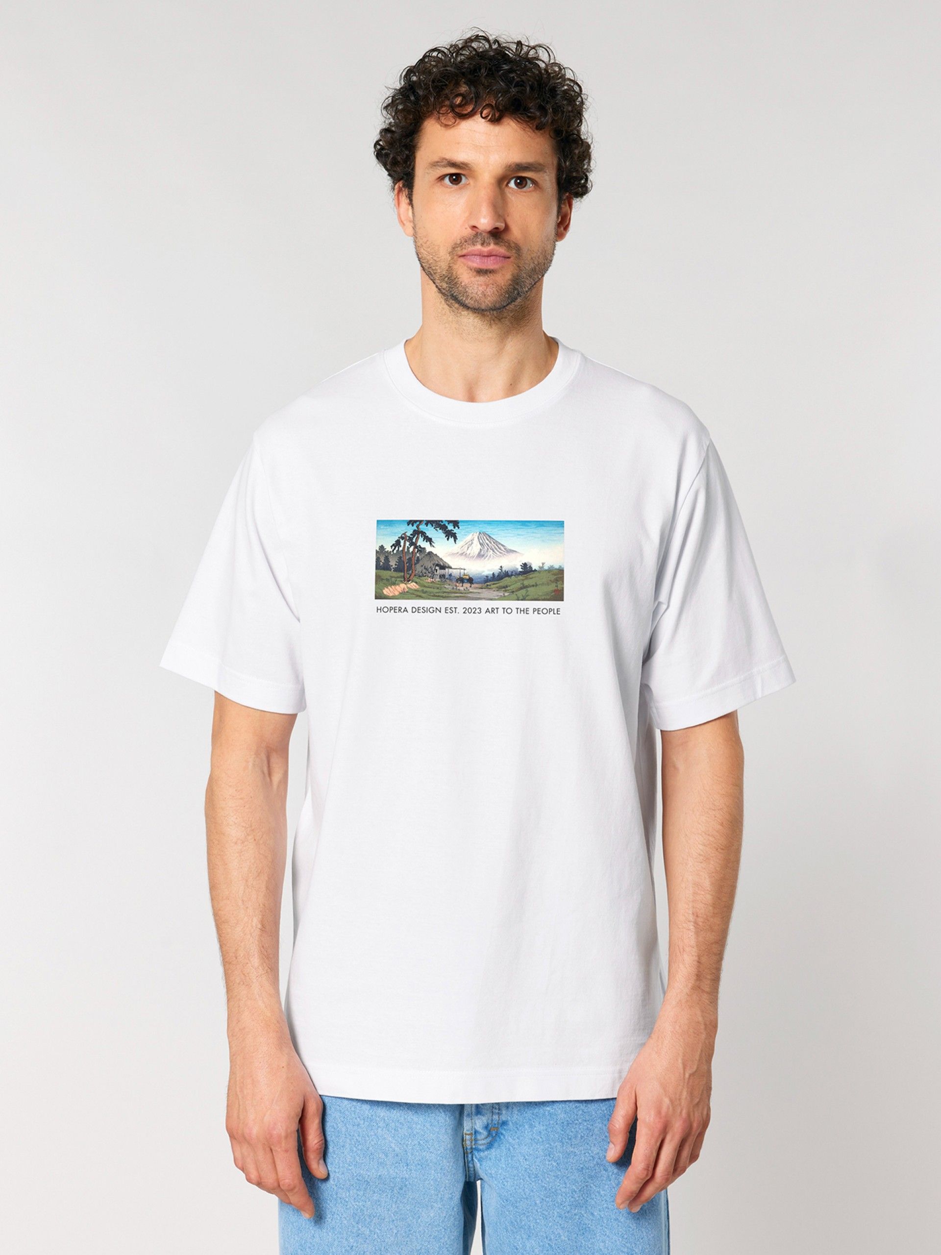 T-shirt Hopera Design Japan 25 Branca