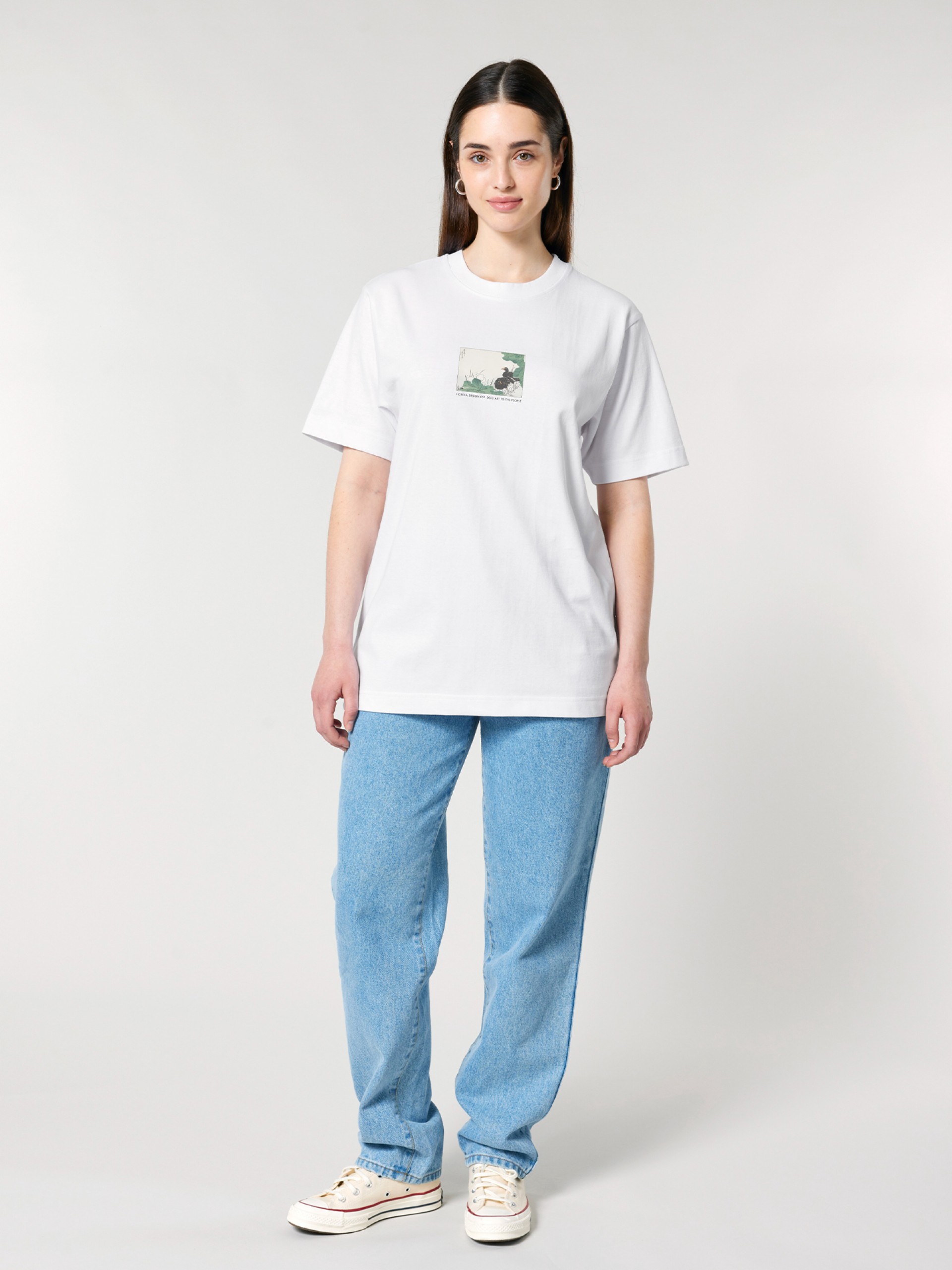 Camiseta Hopera Japan Coot and Lotus Blanca