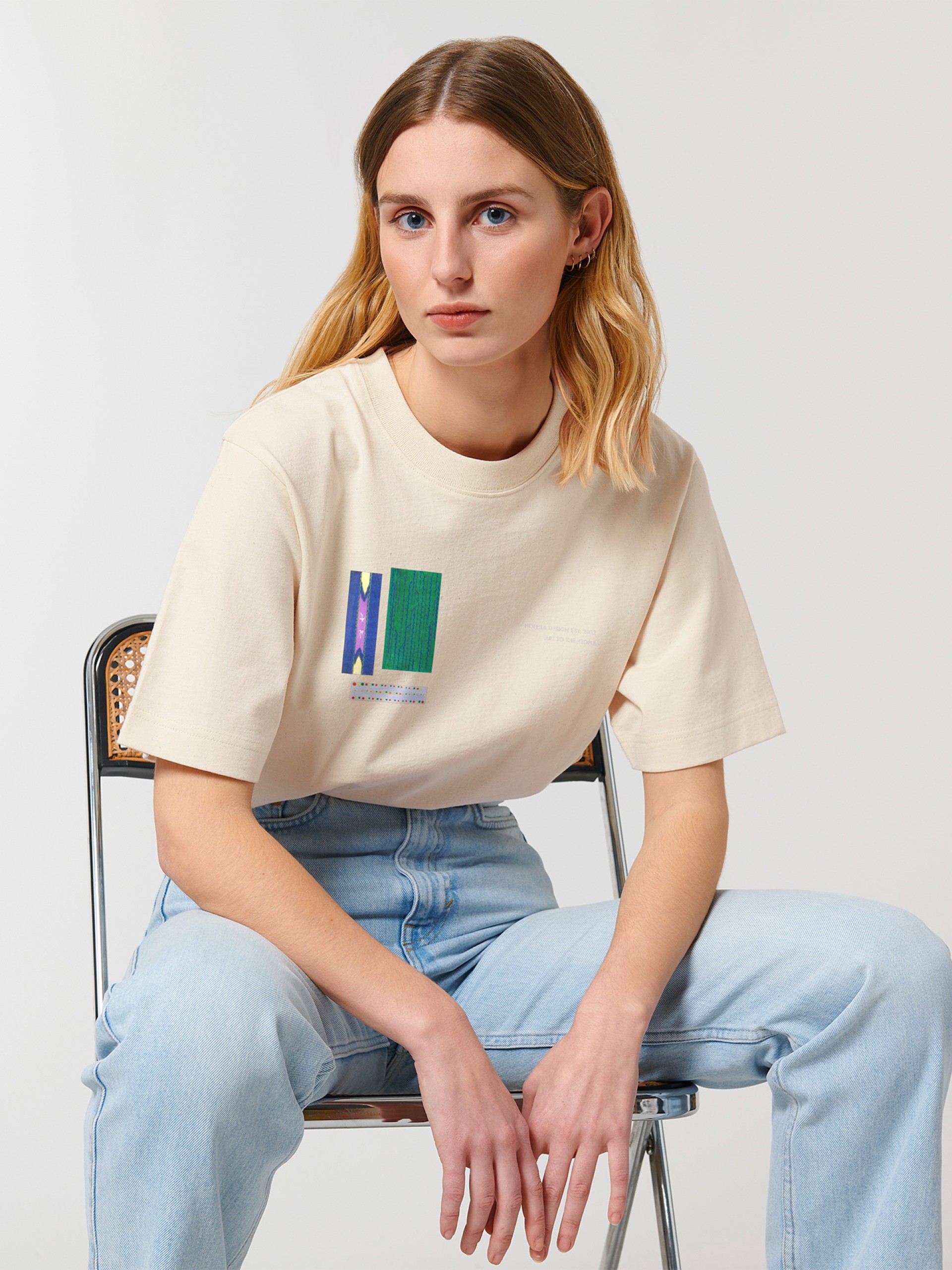 T-shirt Hopera Abstract Patterns Bege