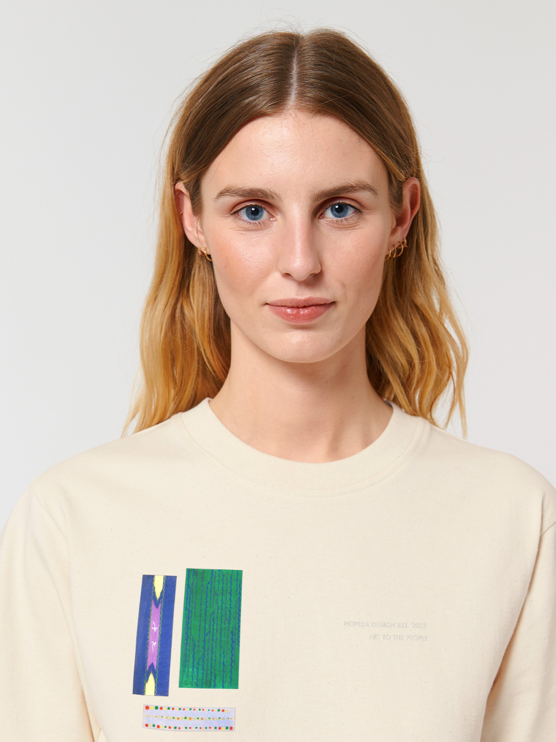 T-shirt Hopera Abstract Patterns Bege