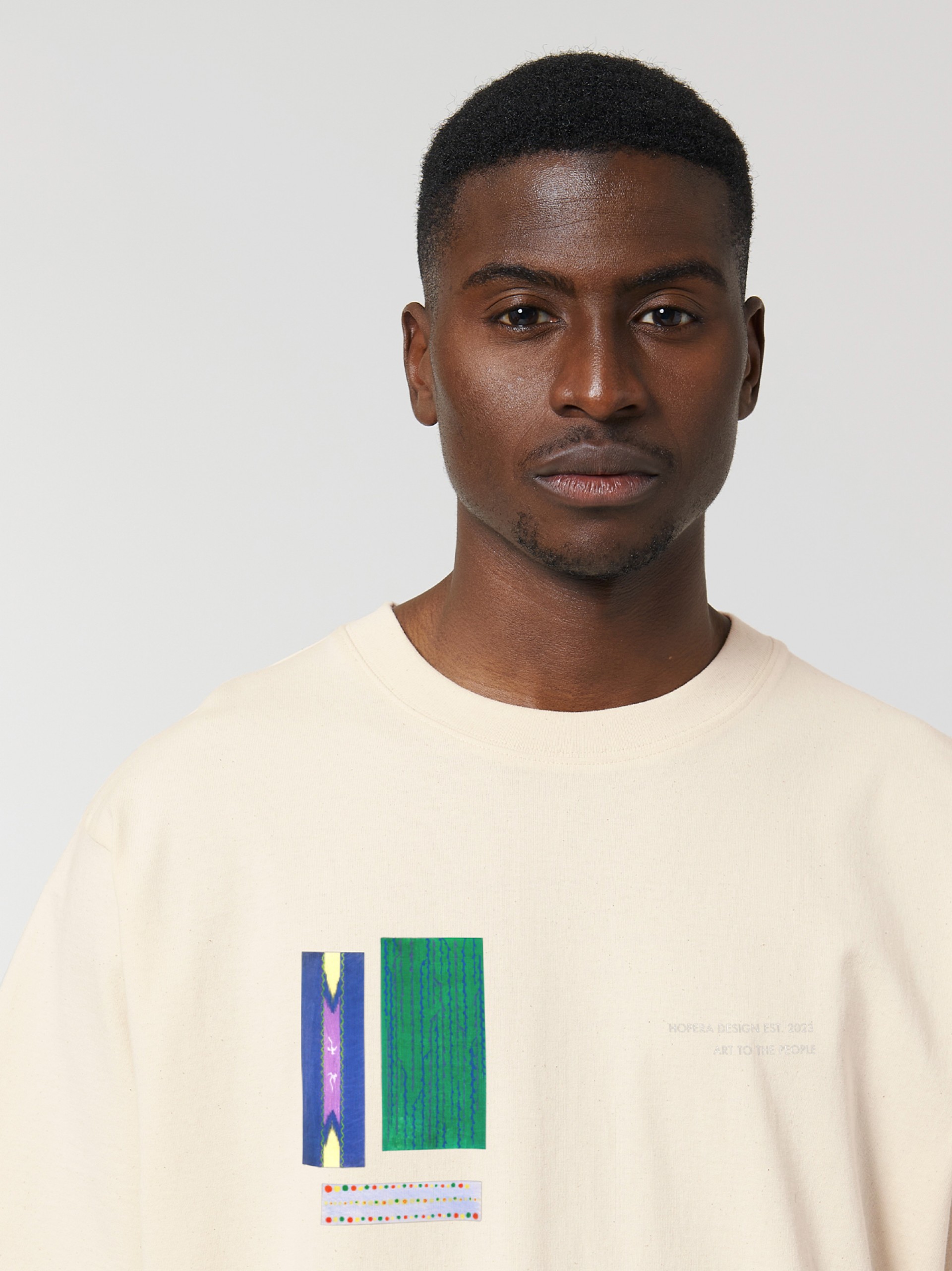 T-shirt Hopera Abstract Patterns Bege