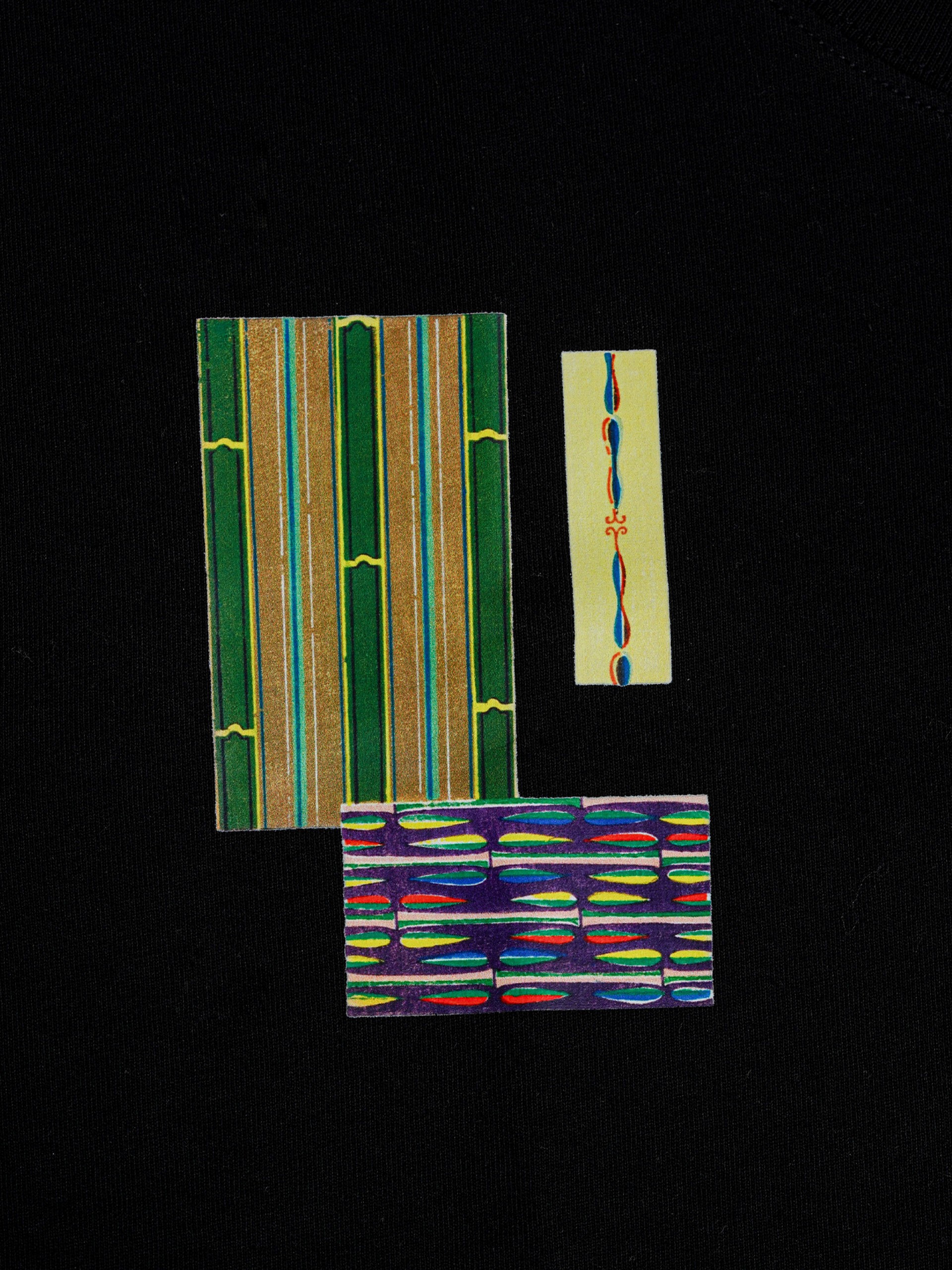 Hopera Decorative Patterns Black T-shirt