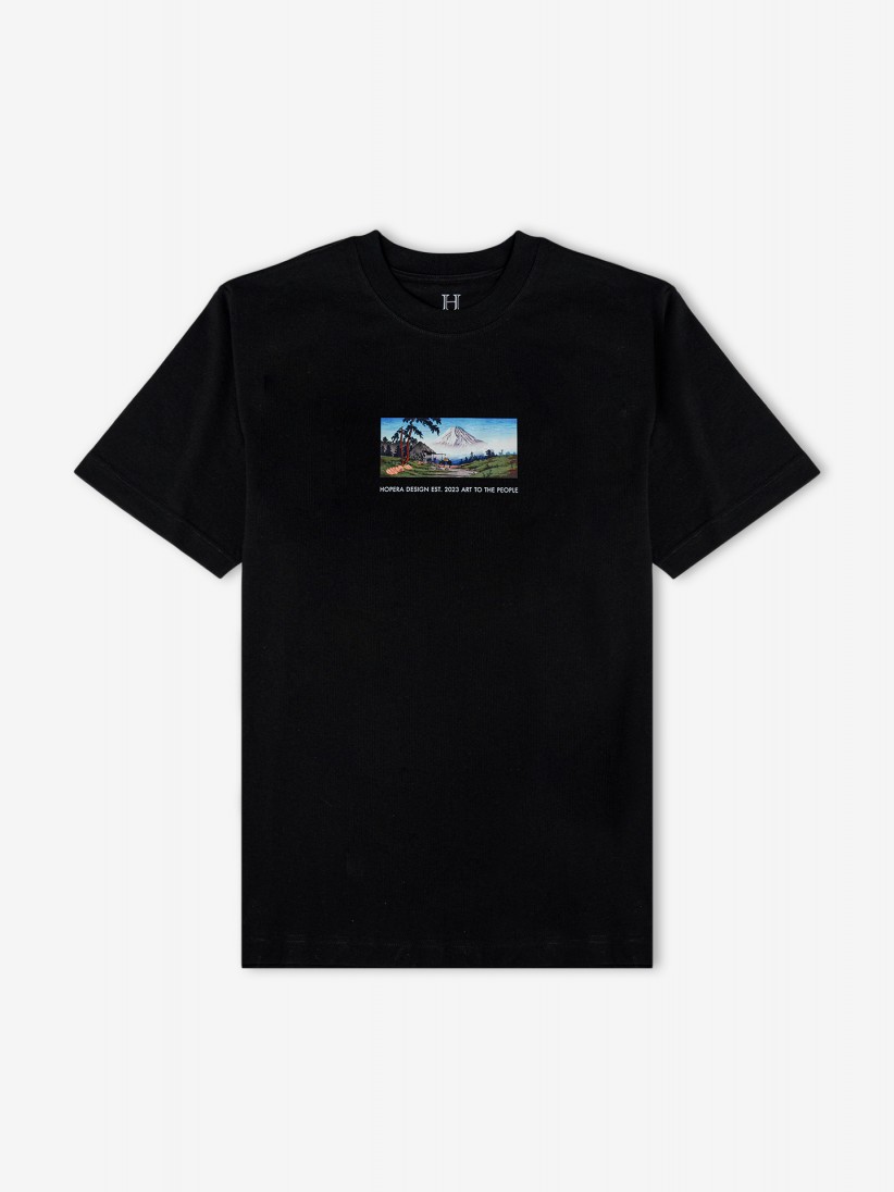 T-shirt Hopera Design Japan 25 Preta