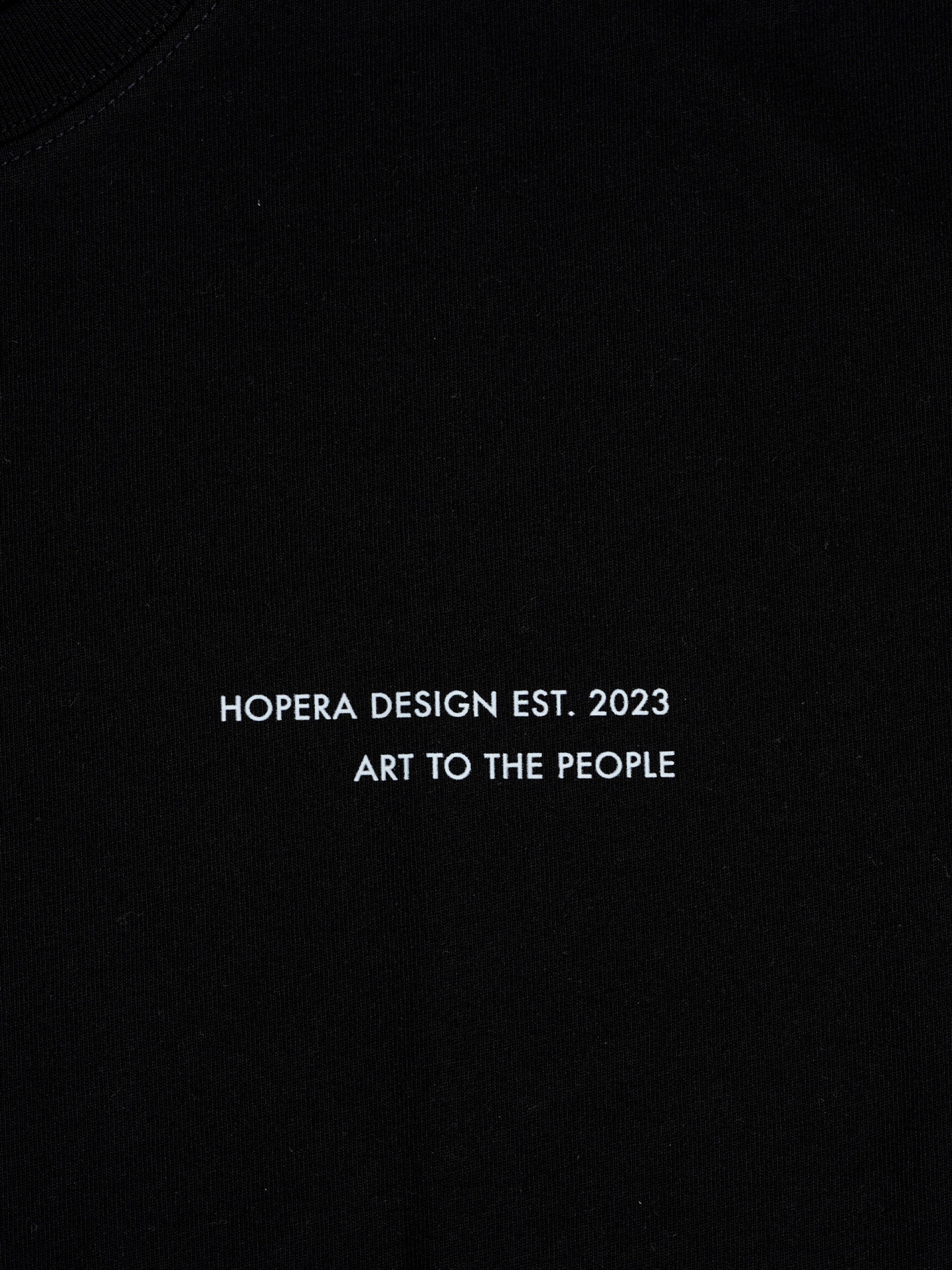 Hopera Abstract Patterns Black T-shirt