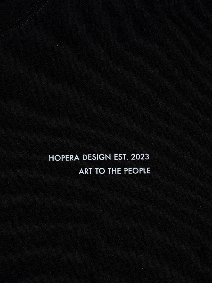 T-shirt Hopera Abstract Patterns Preta