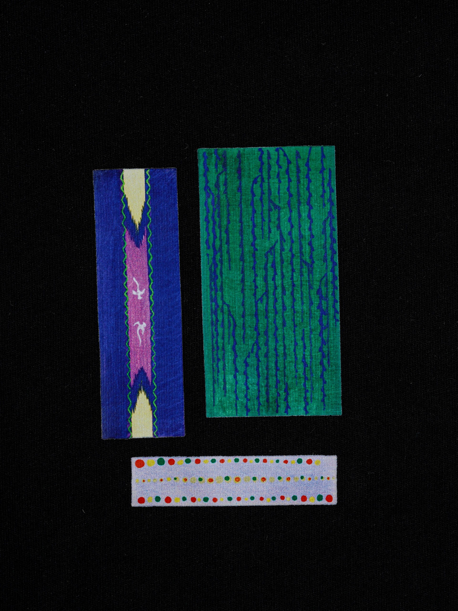 T-shirt Hopera Abstract Patterns Preta