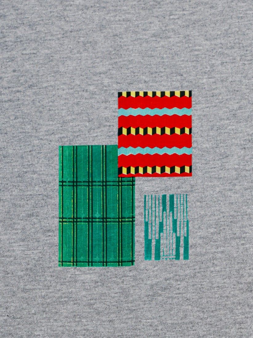 Camiseta Hopera Modern Japanese Textile Patterns by Furuya Korin (1904) Gris