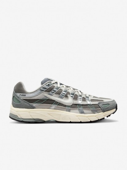 Sapatilhas Nike P-6000 Cinzentas e Verdes Para Homem