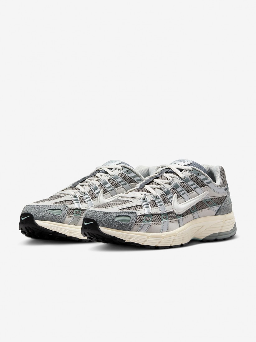 Sapatilhas Nike P-6000 Cinzentas e Verdes Para Homem