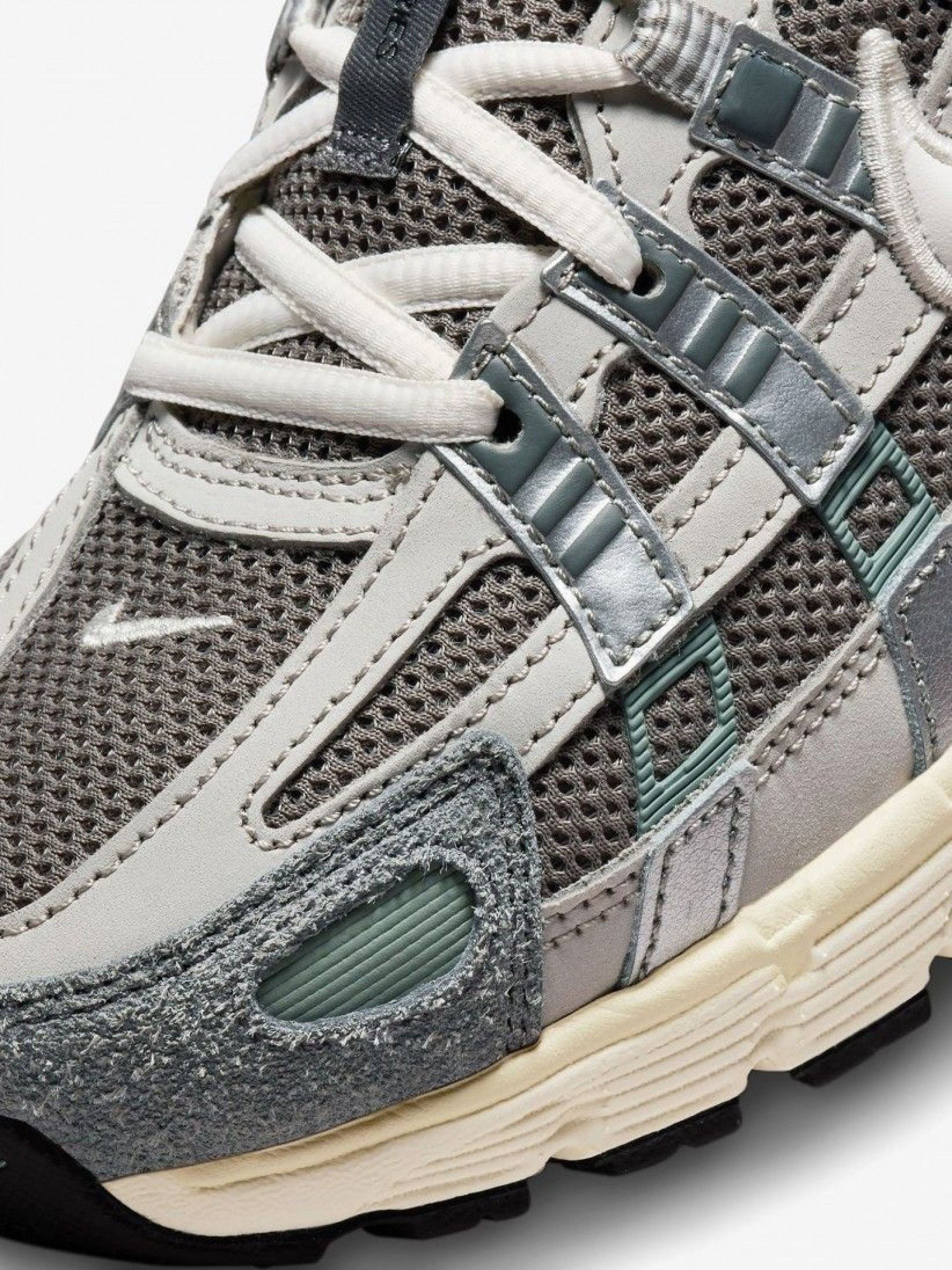 Zapatillas Nike P-6000 Grises y Verdes Para Hombre