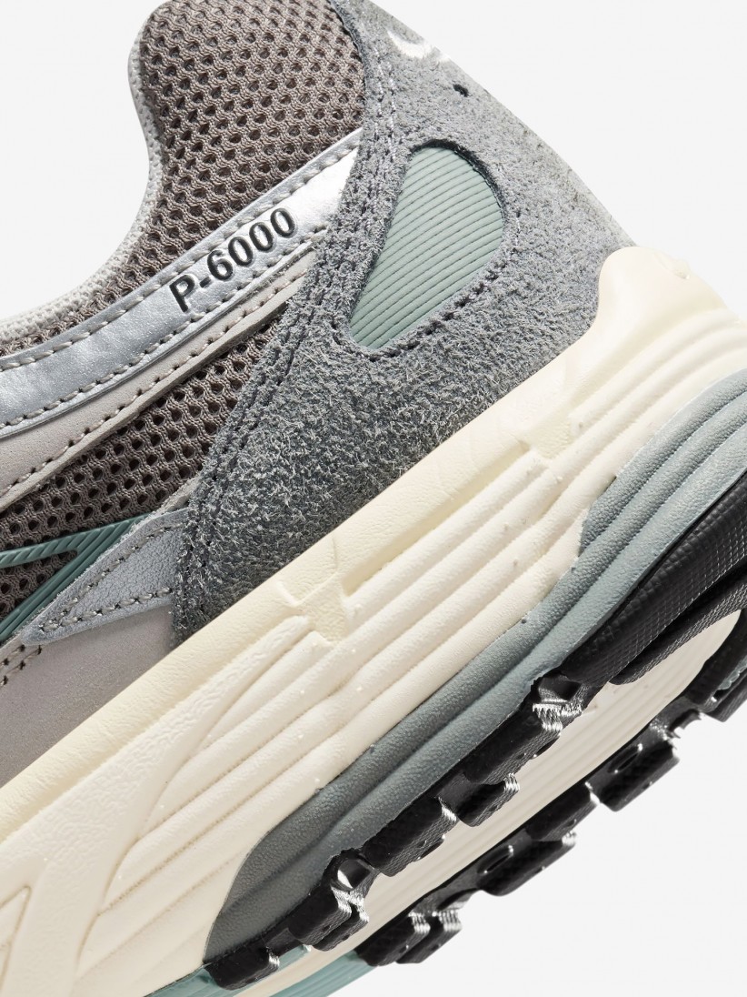 Sapatilhas Nike P-6000 Cinzentas e Verdes Para Homem