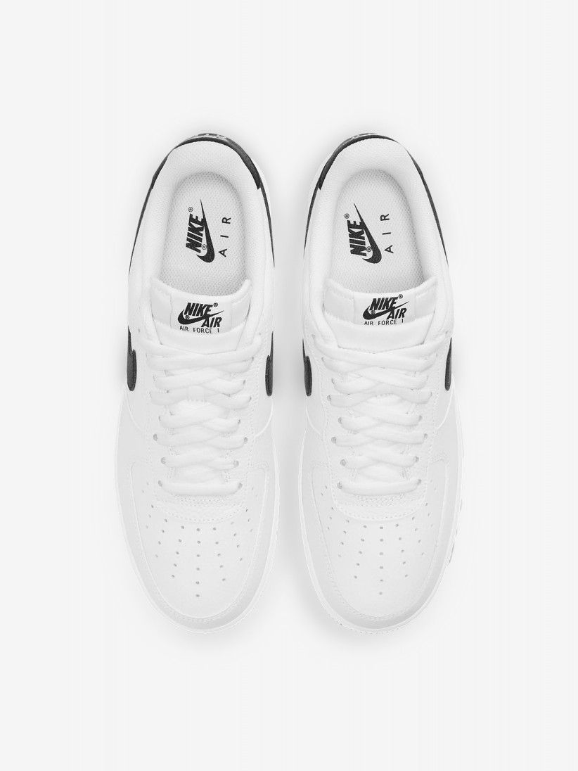 Sapatilhas Nike Air Force 1 07 Brancas e Pretas Para Homem