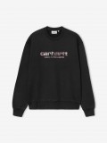 Sudadera Carhartt WIP Solar Chrome Negra