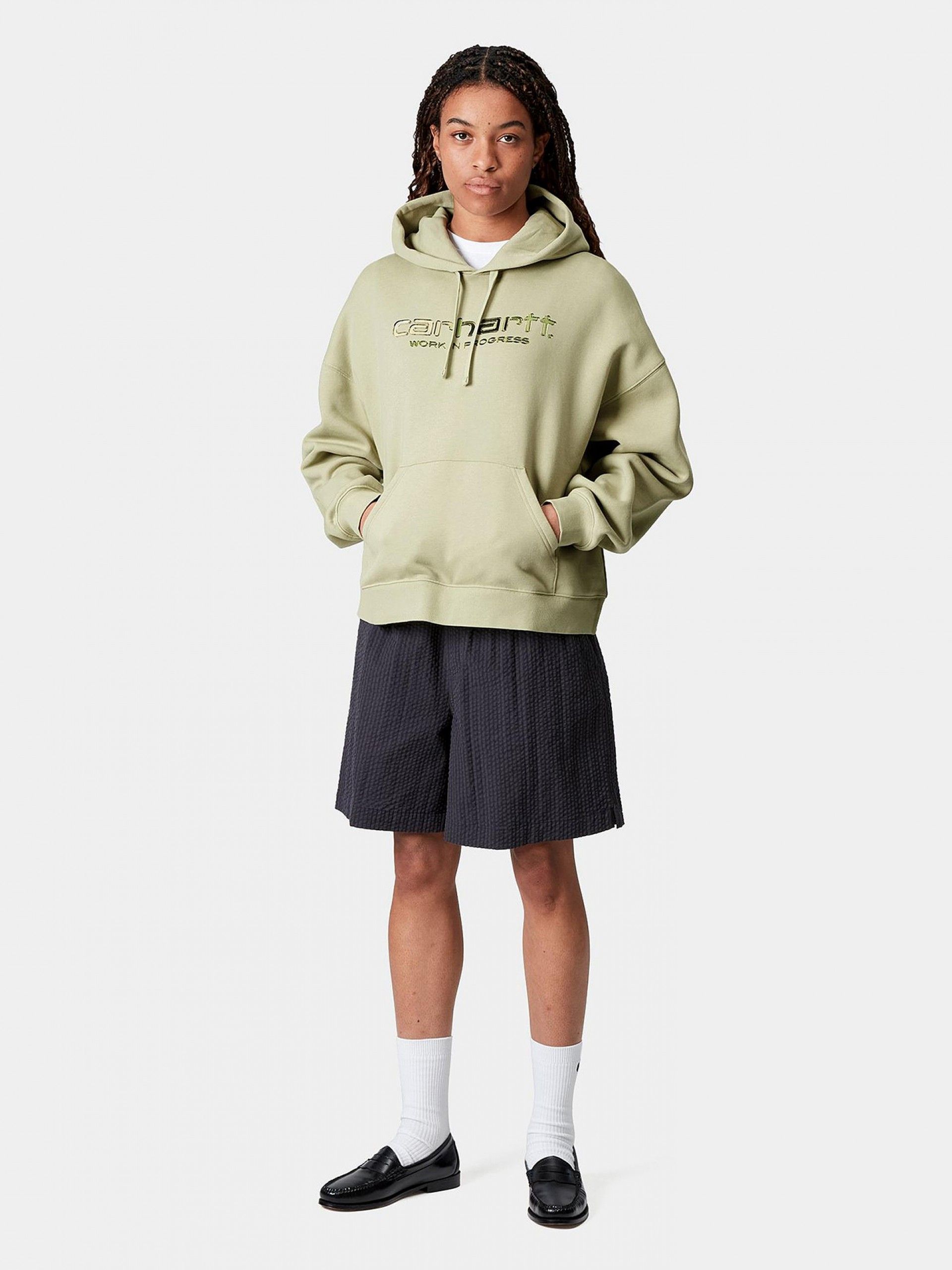 Sudadera con Capucha Carhartt WIP Solar Chrome W Verde