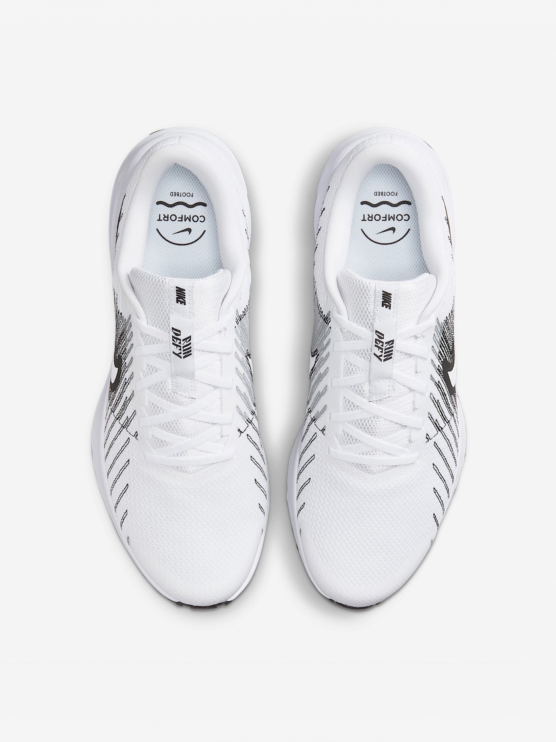 Zapatillas de Running Nike Run Defy Blancas y Negras Para Mujer