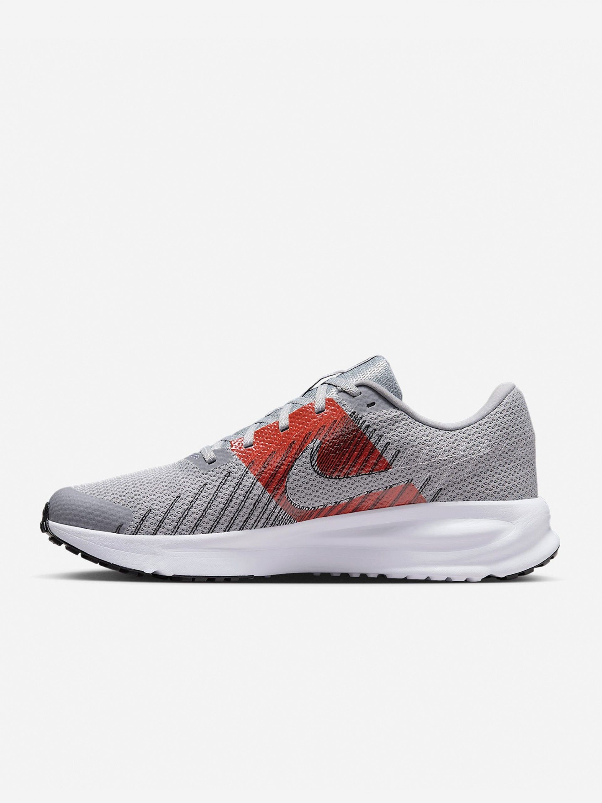 Sapatilhas de Running Nike Run Defy Cinzentas e Vermelhas Para Homem