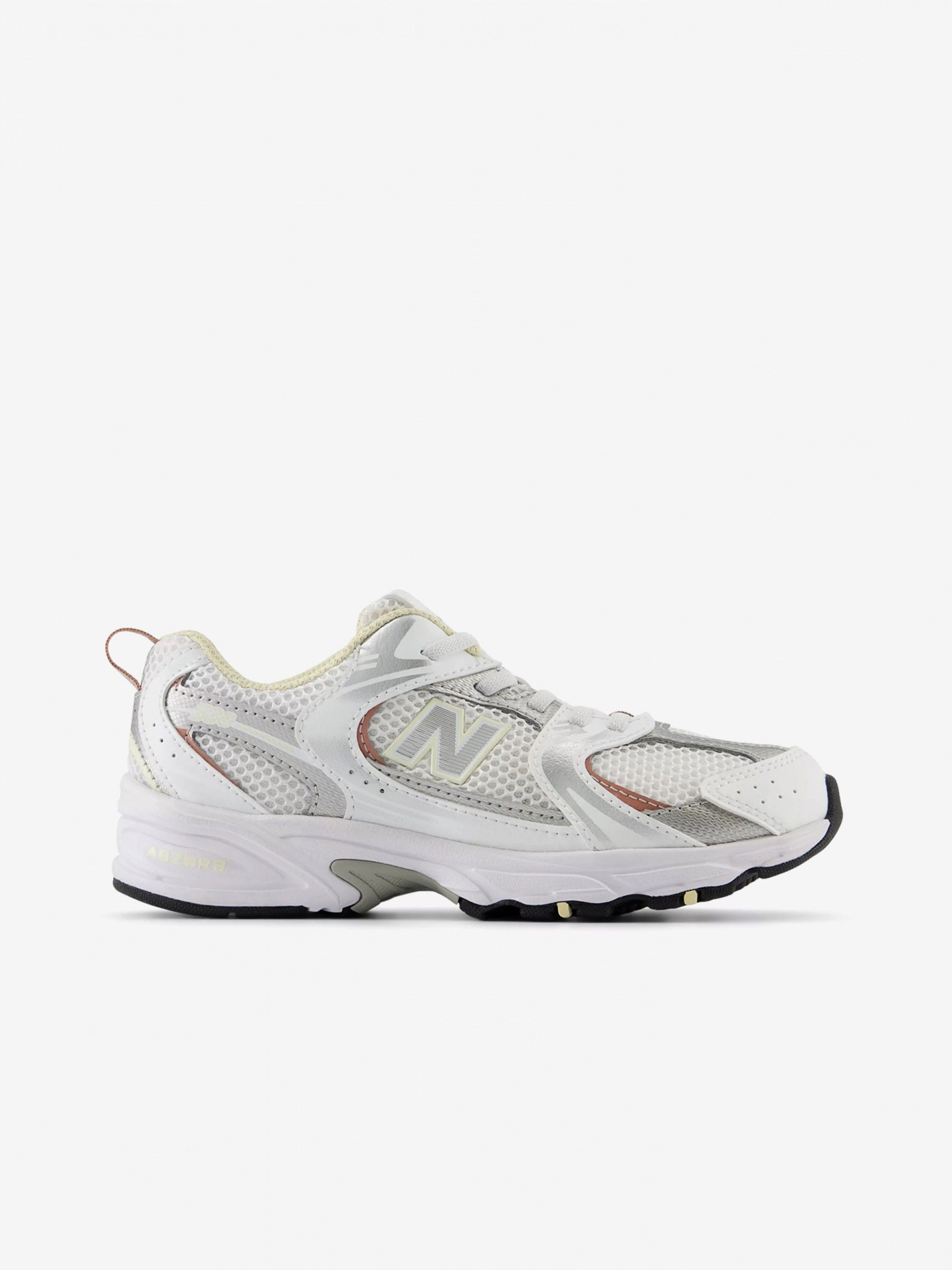 New Balance PZ530 V1 White and Yellow Sneakers