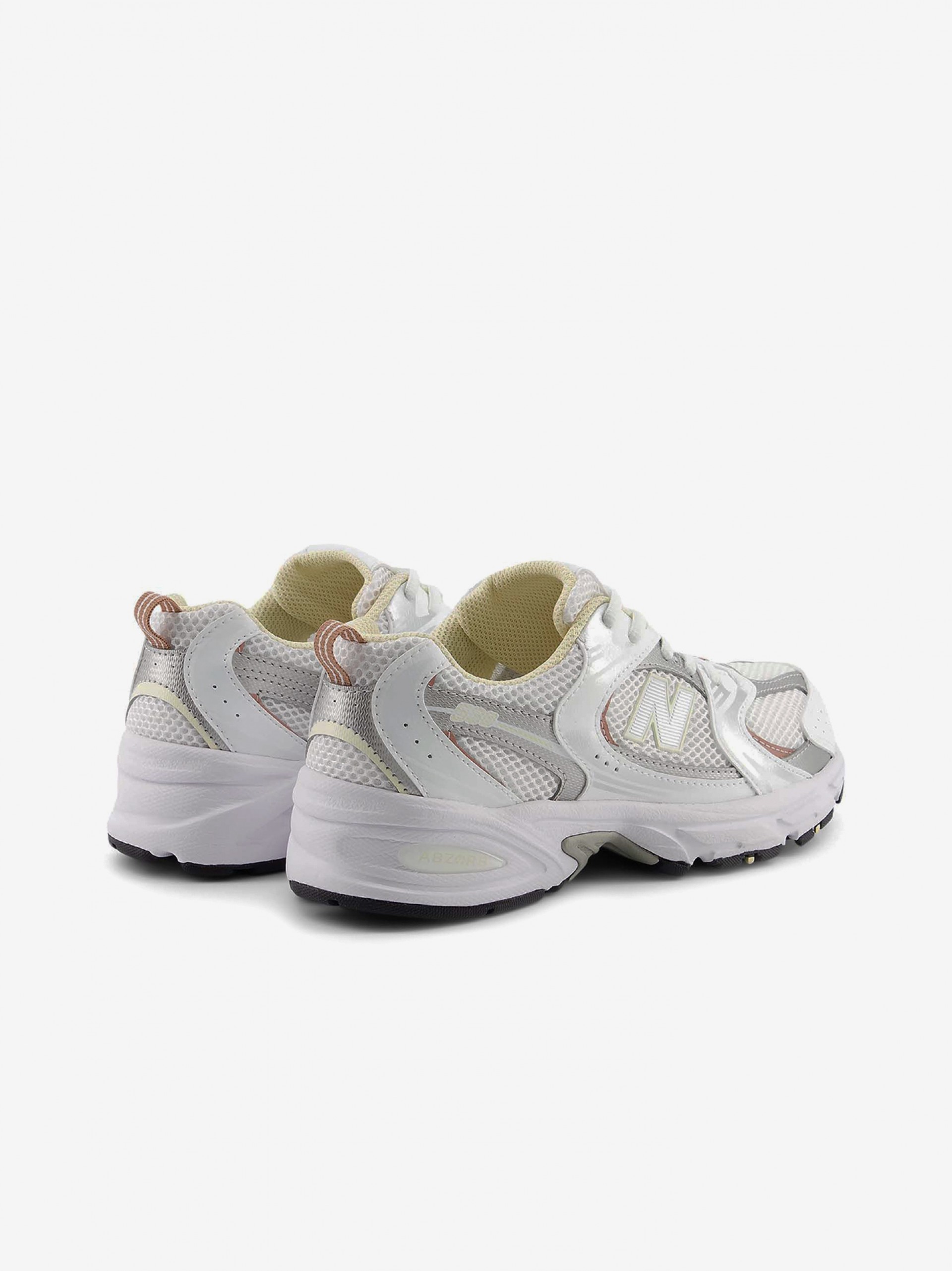 New Balance PZ530 V1 White and Yellow Sneakers