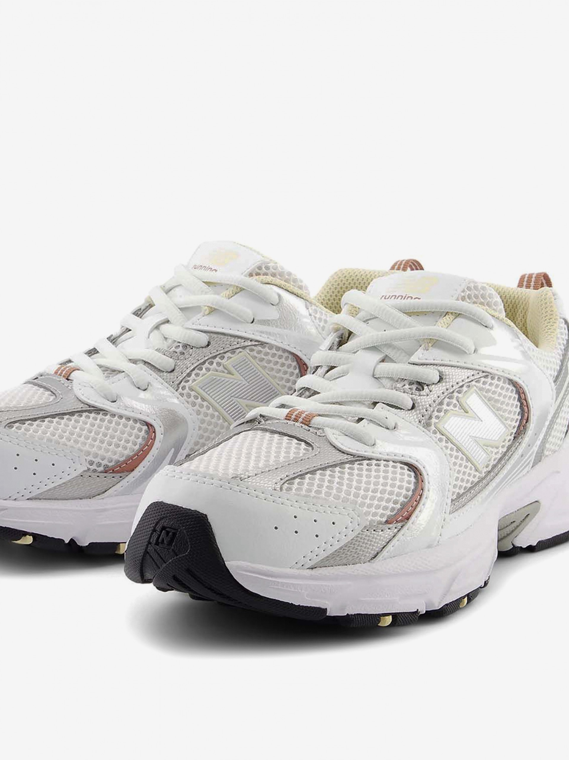 New Balance PZ530 V1 White and Yellow Sneakers