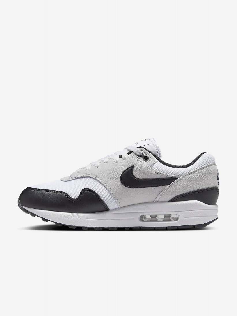 Sapatilhas Nike Air Max 1 Essential Brancas e Pretas Para Homem