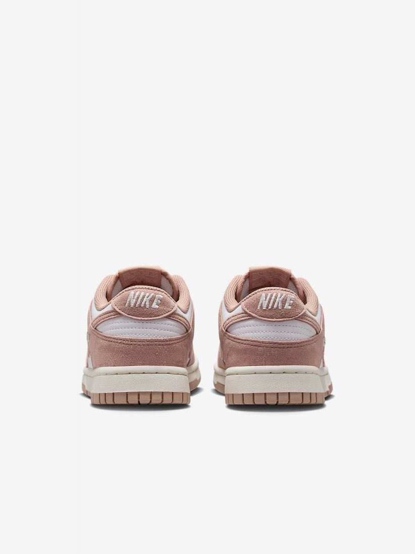 Sapatilhas Nike Dunk Low Rosa e Brancas Para Mulher
