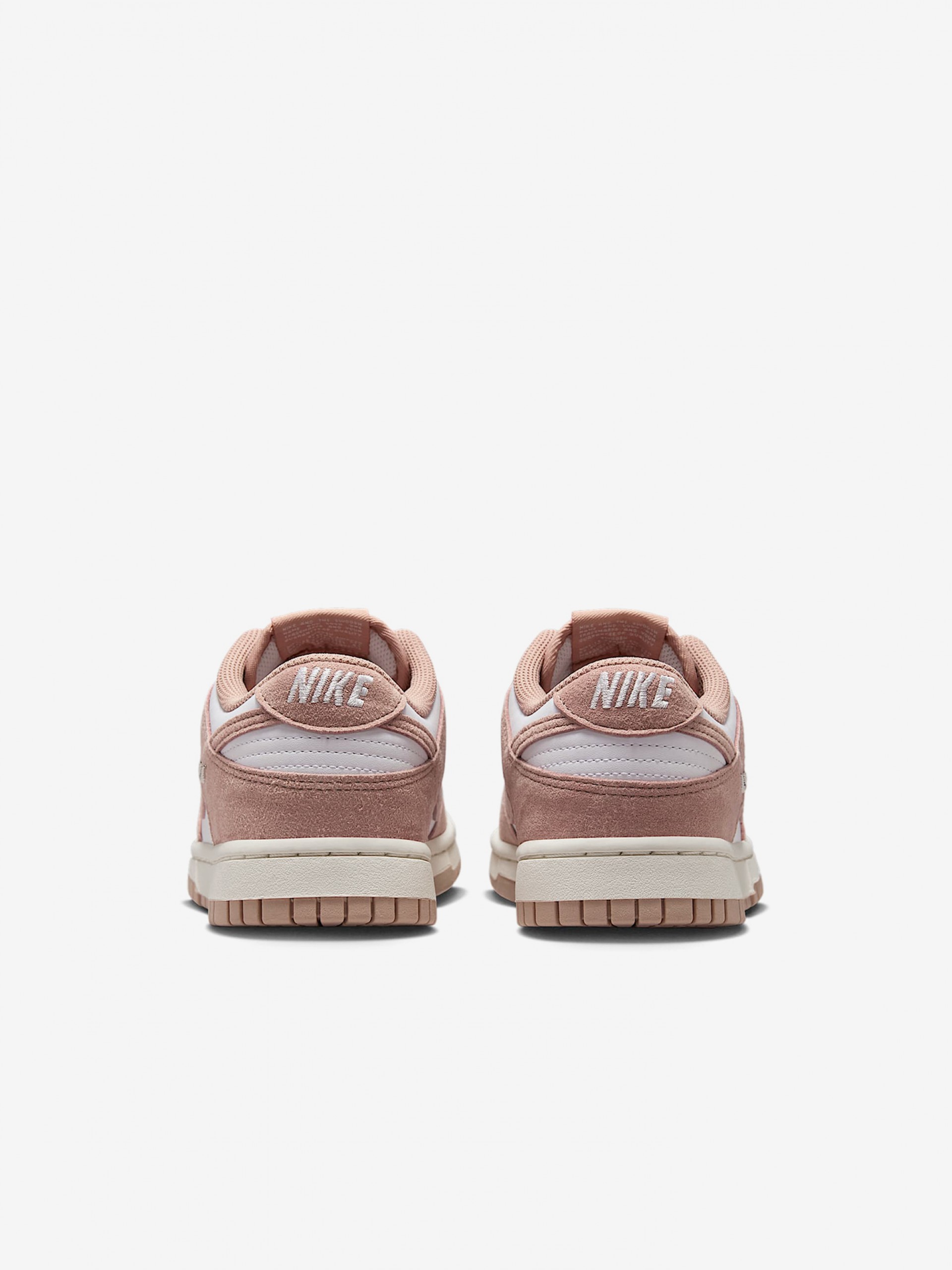 Sapatilhas Nike Dunk Low Rosa e Brancas Para Mulher